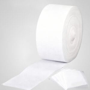 Double-sided flat-stitched scrubbing pad